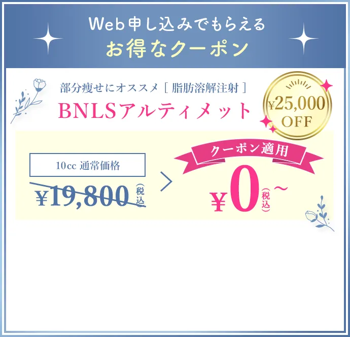 Web申し込みでもらえるお得なクーポン
