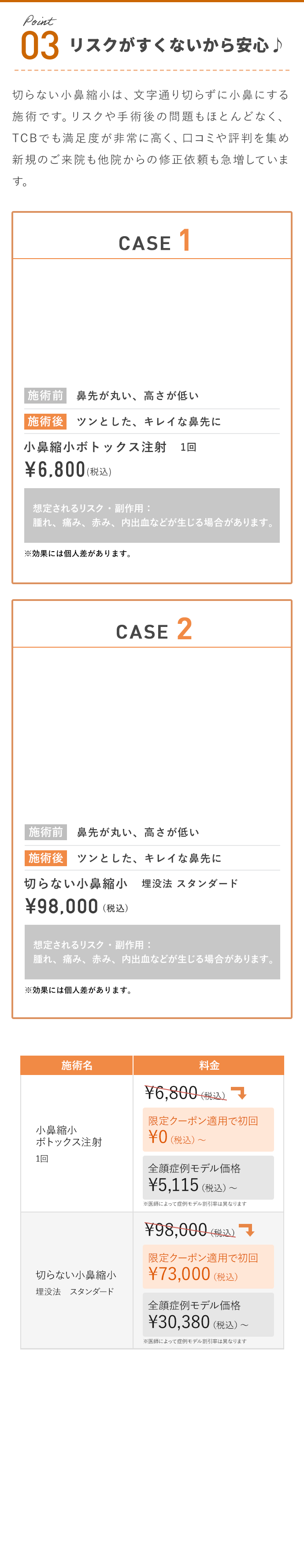 リスクが少ないから安心