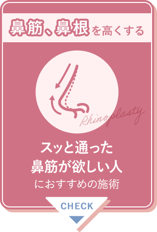 鼻筋、鼻根を高くする