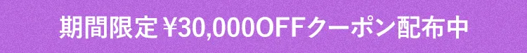 期間限定¥30,000OFFクーポン配布中