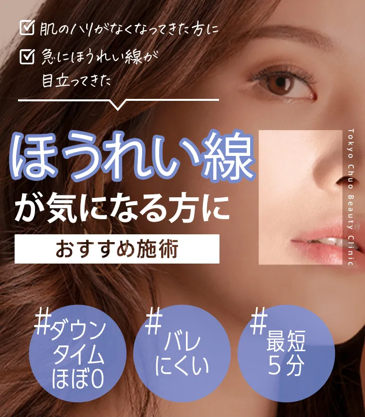 ほうれい線を消す