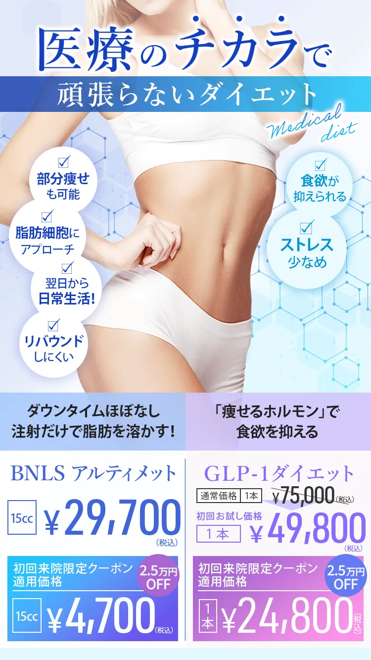 医療の力で頑張らないダイエット
