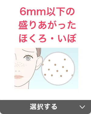 6mm以下の盛りあがったほくろ・いぼ