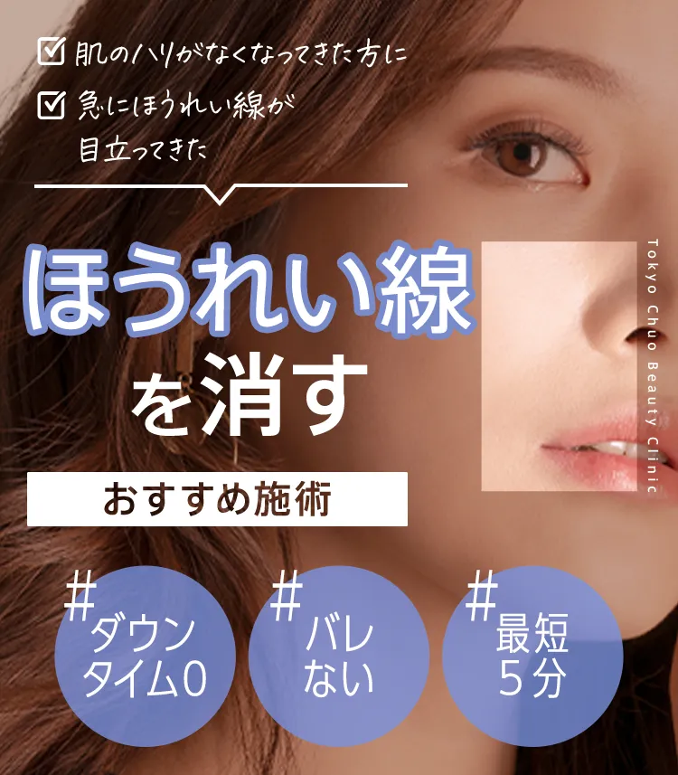 ほうれい線を消す