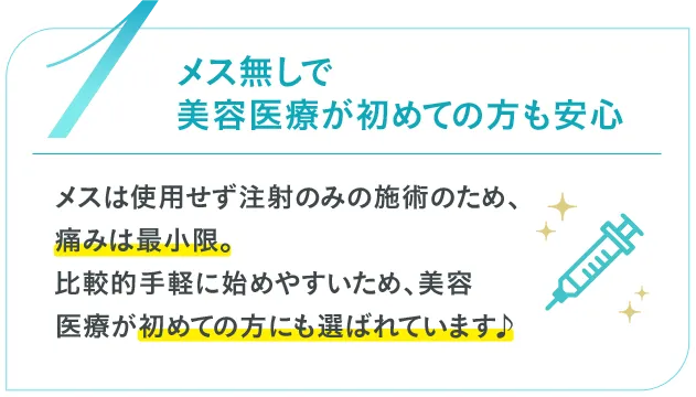 TCBのヒアルロン酸注射がオススメな理由