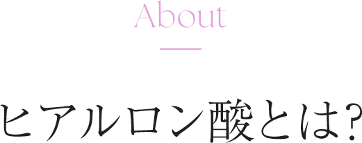 ヒアルロン酸とは？