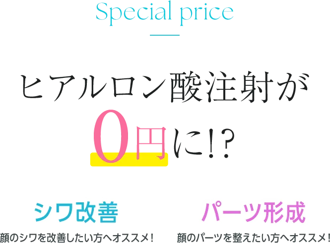 初来院限定ボトックス注射が0円に!?