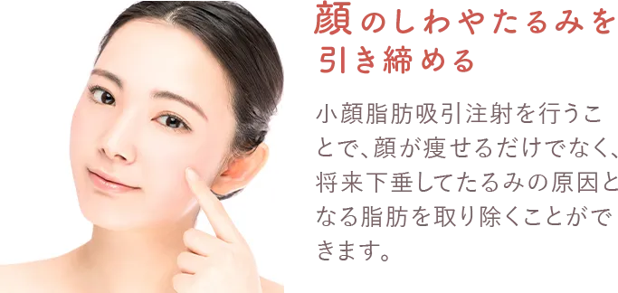 顔のしわやたるみを引き締める