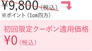初回限定クーポン適用価格