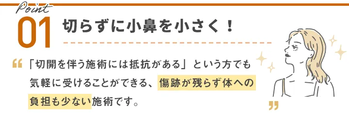 TCBの切らない小鼻縮小って？