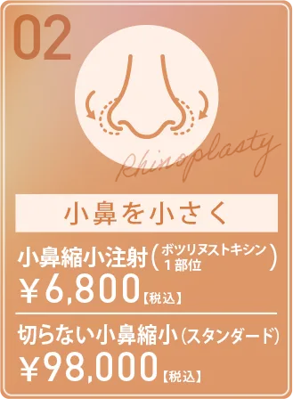 小鼻を小さく