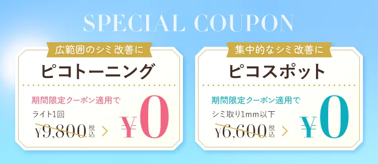 スペシャルクーポン